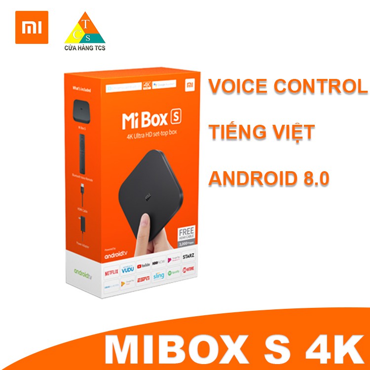 Android Tivi Box Xiaomi Mibox S (MDZ-22- AB) | BH 3 THÁNG Hàng chính hãng -AutoViet