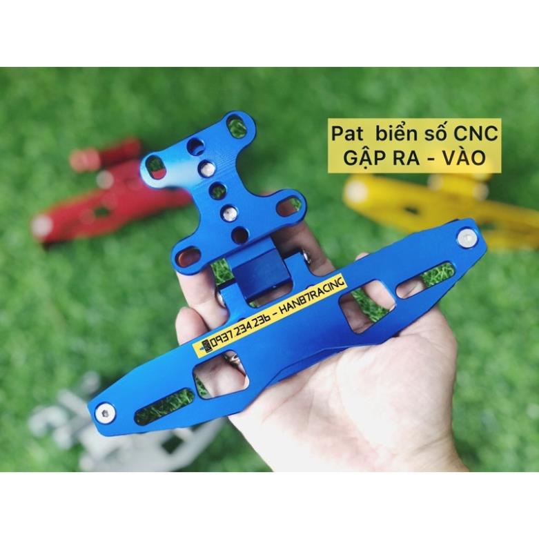 Pat Biển Số Gập Ra Vào - nhôm CNC  CBR150 Gsx150 R15 MT15 CBR650 tfx r15
