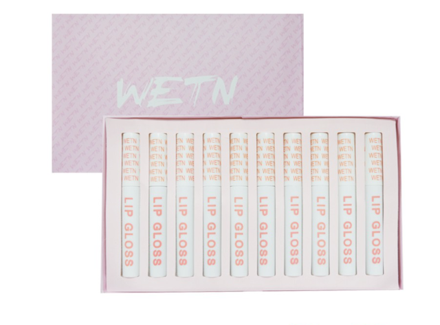 SET SON KEM WETN LIP GLOSS 10 CÂY VỎ HỒNG XINH