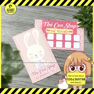 In 1000 thẻ tích điểm thiết kế theo yêu cầu
