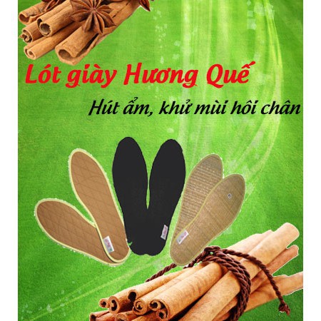 [1 Đôi] Lót Giày Hương Quế, Lót Giầy Khử Mùi Hôi Hiệu Quả Đủ Size Nam Nữ