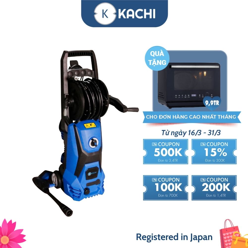 Máy Phun Xịt Rửa Cao Áp Kachi MK227 1600W