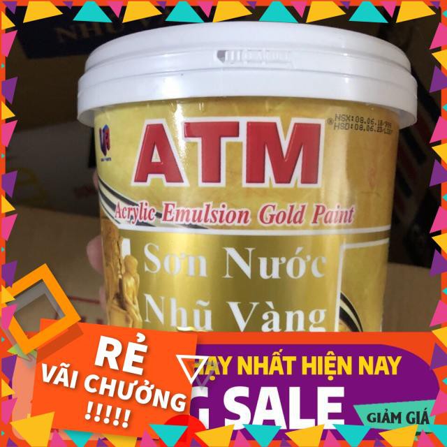 [ Chính Hãng ] Sơn nước nhũ vàng ATM 999 (980g)
