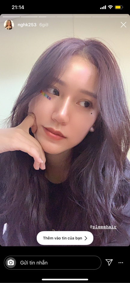 Thuốc nhuộm tóc màu TÍM +kèm oxy trợ dưỡng và găng tay | BigBuy360 - bigbuy360.vn