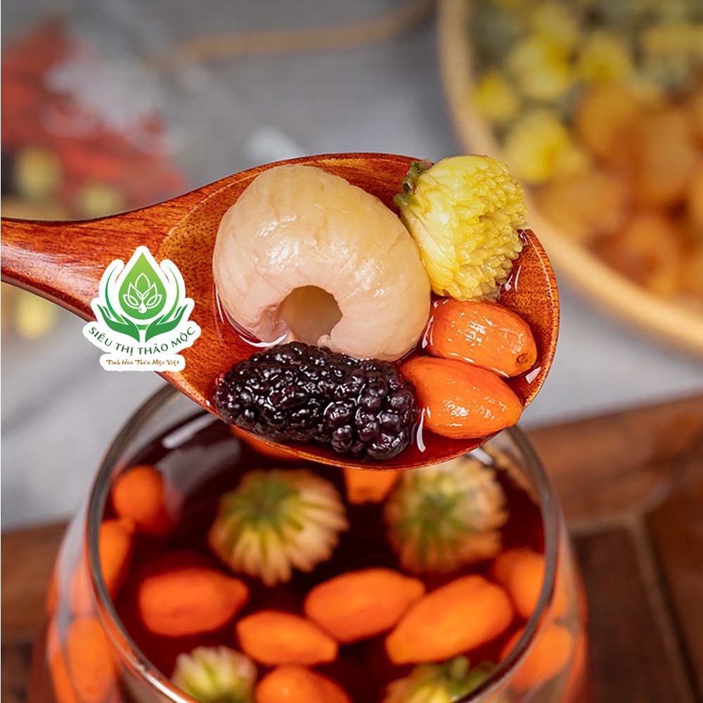 ✅ Trà Dưỡng Sinh An Thần Ngủ Ngon Gồm Cúc Vàng Kỷ Tử Dâu Tằm Long Nhãn
