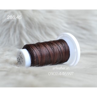 Chỉ sáp size 0.45mm nâu đậm