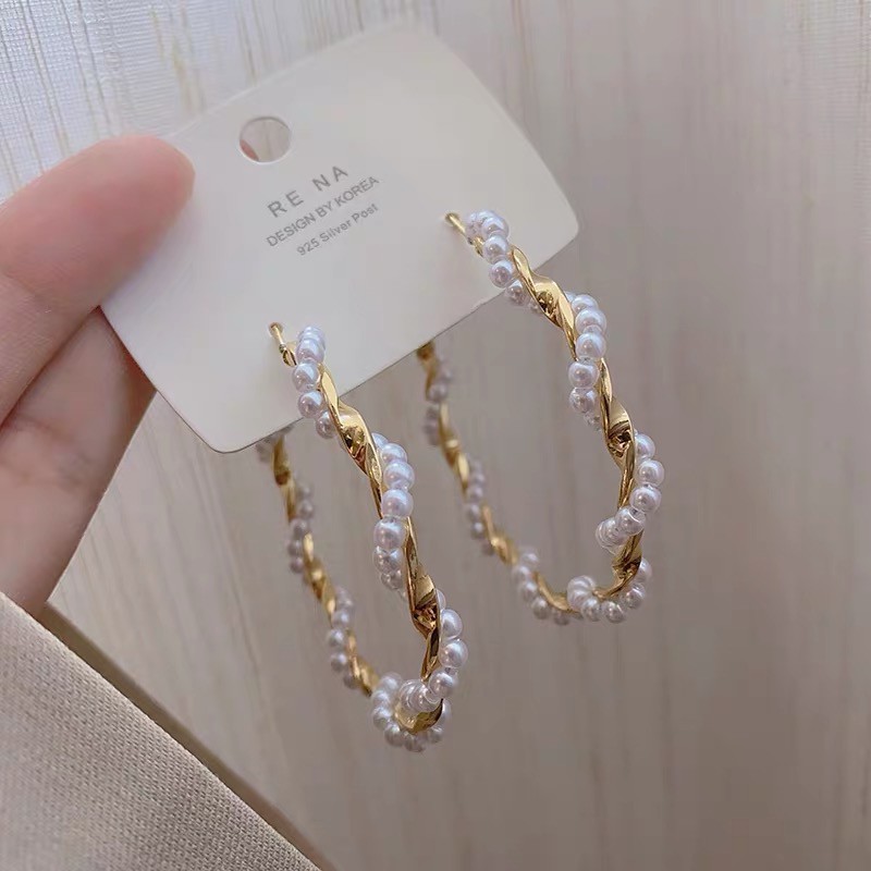 Bông Tai Khuyên Tai Tròn Hàn Quốc Xinh Xắn Cá Tính Mainia Shop