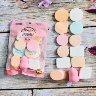 SET 13 BÔNG MÚT TRANG ĐIỂM