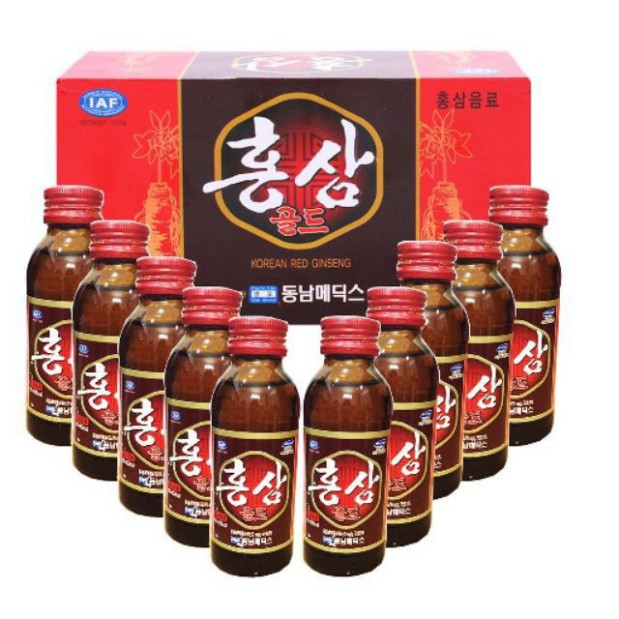 Nước Hồng Sâm Nguyên Chất Hàn Quốc,Hộp 10 Chai 100ml