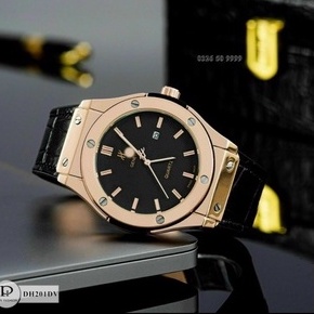 Đồng hồ nam [Hu.b.lut] nam full box bảo hành 12th-viền mạ crom chống gỉ