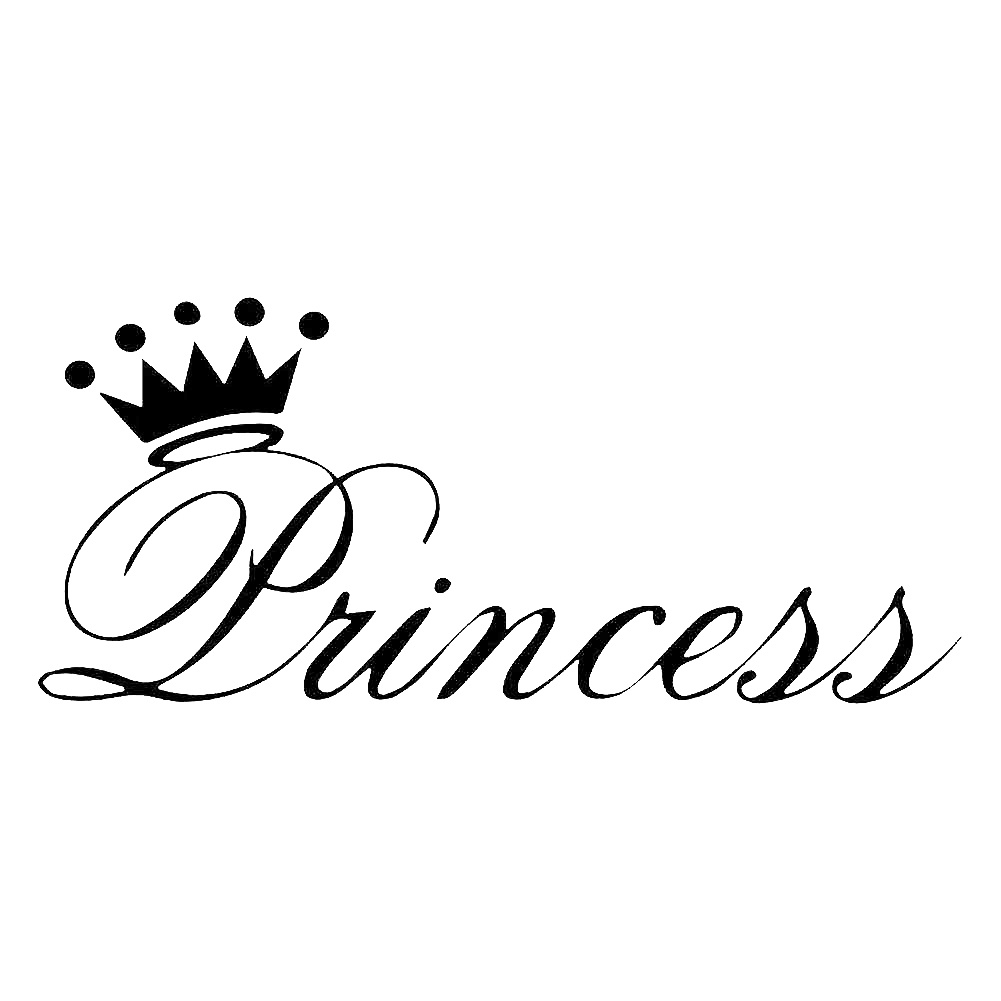 Đề Can Phản Quang Hình Vương Miện Công Chúa Trang Trí Xe Hơi