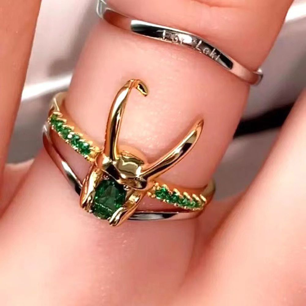 Nhẫn đeo ngón tay phong cách Loki sáng tạo cho nam và nữ