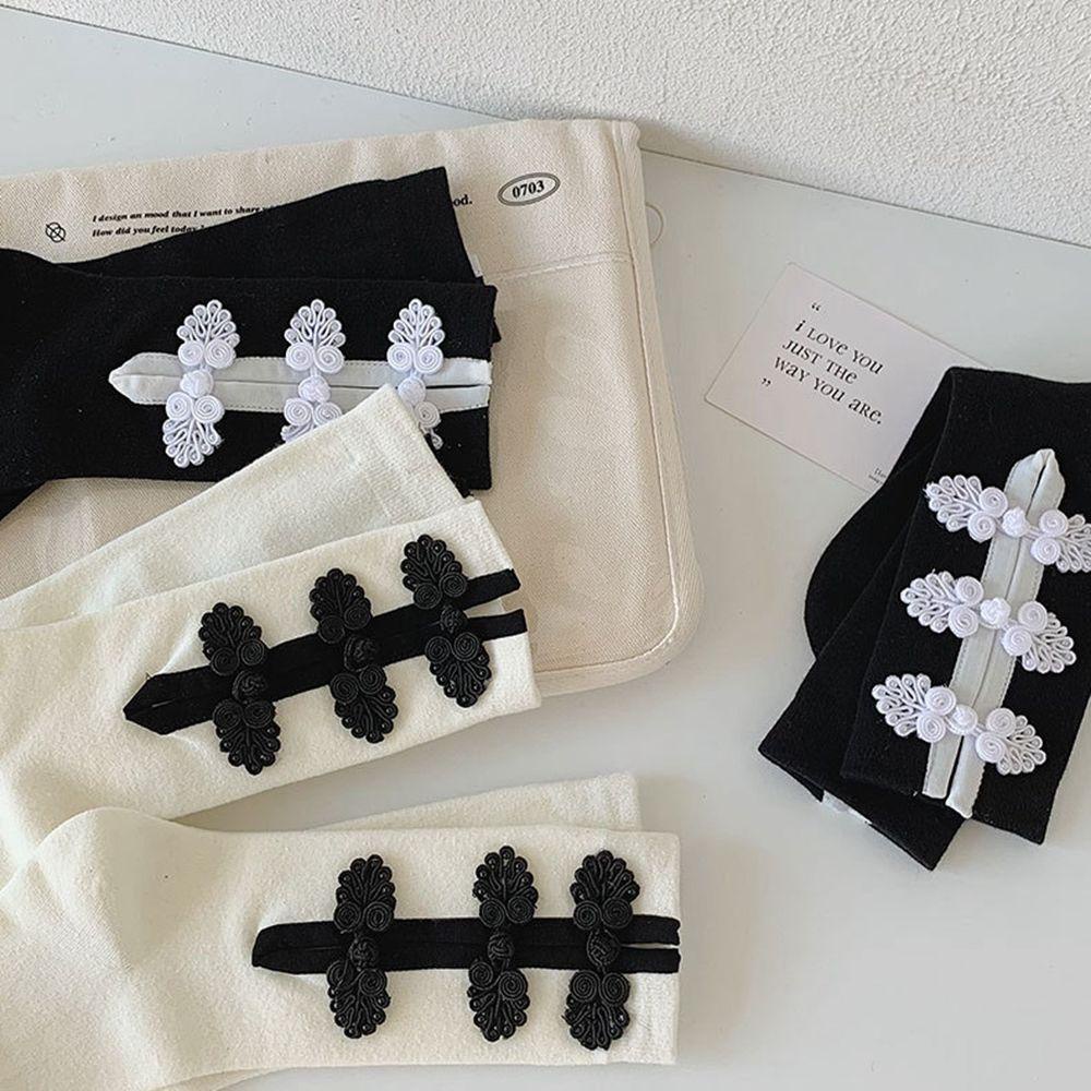 Vớ Ống 2Lip Thêu Họa Tiết Phong Cách Trung Hoa Cổ Điển Thời Trang Thu Đông Xinh Xắn Cho Nữ