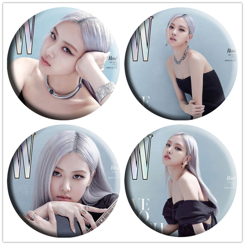 Huy hiệu cài hình ROSE《W Korea