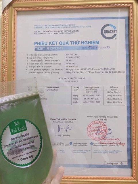 [Mã GROSALE giảm 10% đơn 150K] 100gr bột trà xanh hanmade