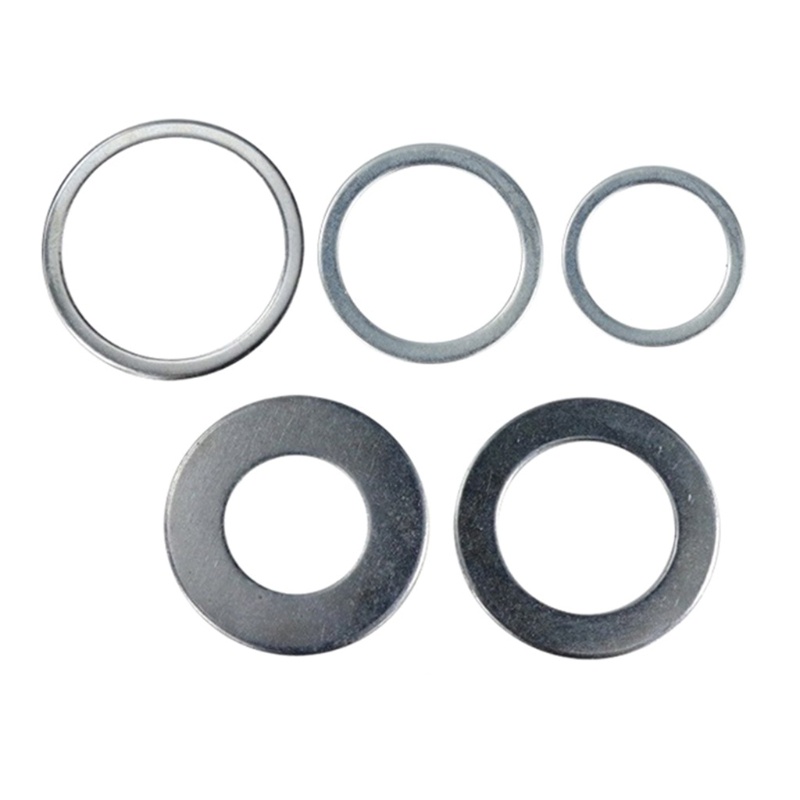 Set 5 Vòng Đệm Bằng Thép Không Gỉ 20mm 25.4mm 30mm Chuyên Dụng Cho Chế Biến Gỗ