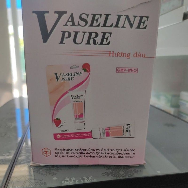 Kem dưỡng ẩm Vasaline pure hương dâu
