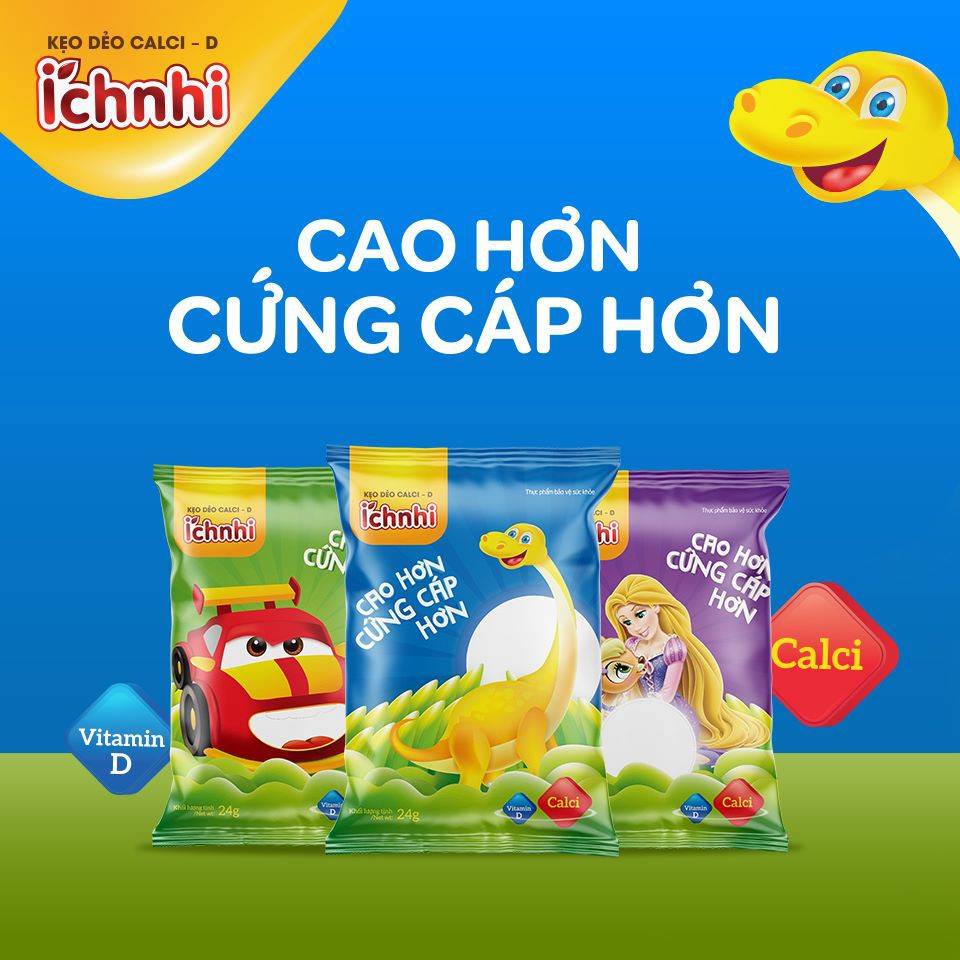 Kẹo Dẻo ÍCH NHI [Calci - D / Tăng Sức Đề Kháng] - Nam Dược