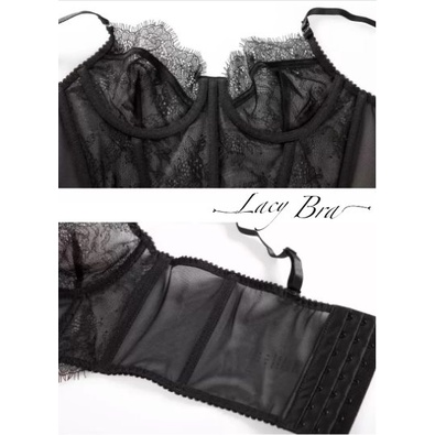 [Tặng Quà Dây Buộc Tóc] Bralette Ren Mỏng Phong Cách Cổ Điển Không Đệm Có Gọng Nâng Ngực Gợi Cảm Lacy Bra - AL32 | BigBuy360 - bigbuy360.vn