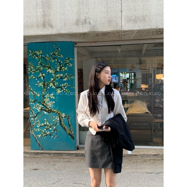 Sơ mi chiết eo freesize