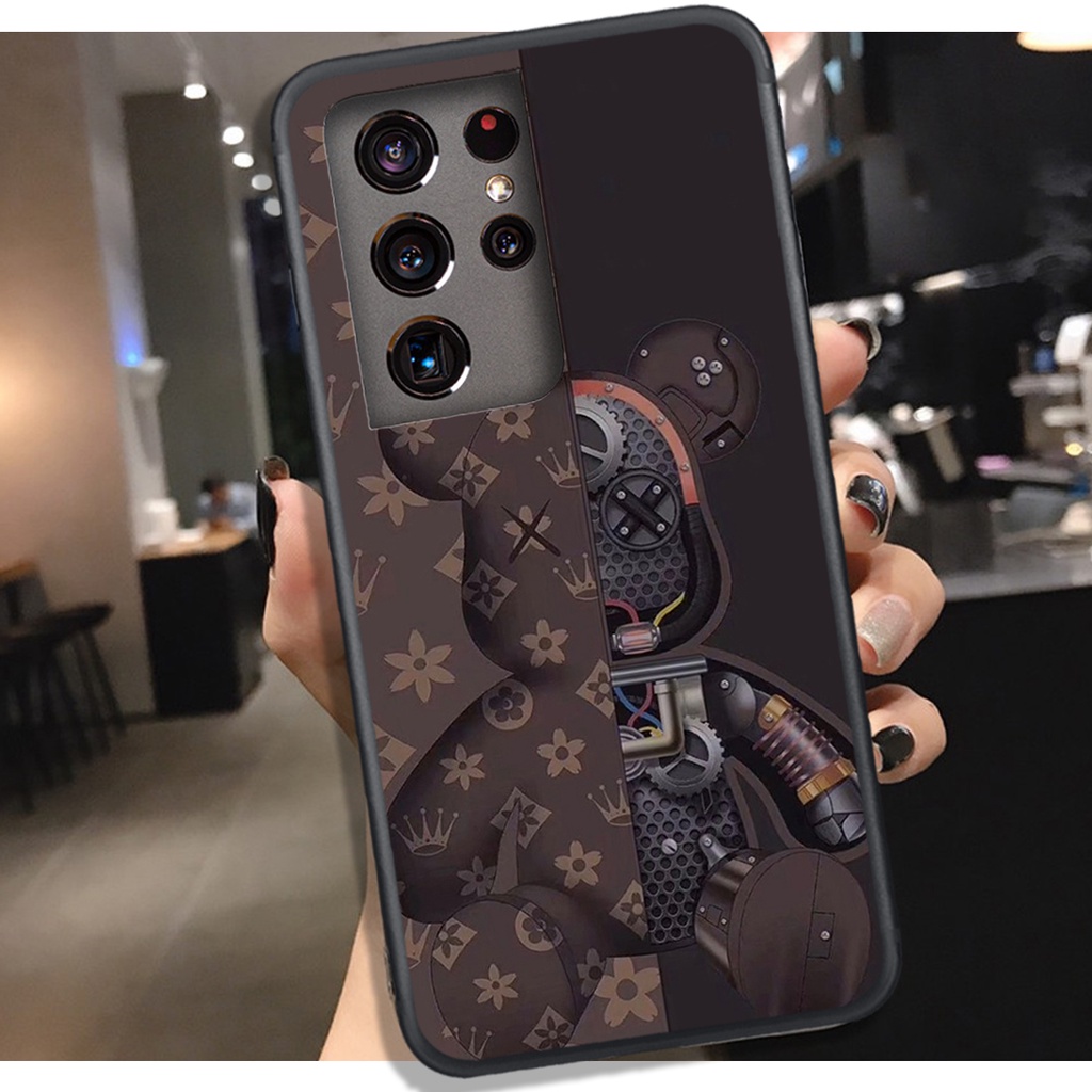 [HOT]ỐP SAMSUNG S21 - S21 PLUS - S21 ULTRA , In Hình Gấu Robot họa tiết L-V màu sắc cực đẹp.