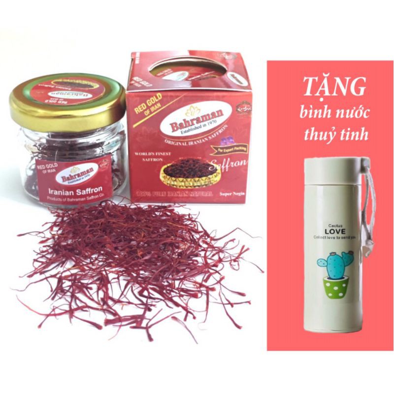 [Mã GROADO2 giảm 10% đơn 150K] Saffron Bahraman I Nhụy Hoa Nghệ Tây Chuẩn Loại 1 (Super negin) I Ngủ ngon I Đẹp Da | BigBuy360 - bigbuy360.vn