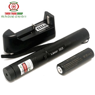 Đèn pin laser 303 - full box- có sạc