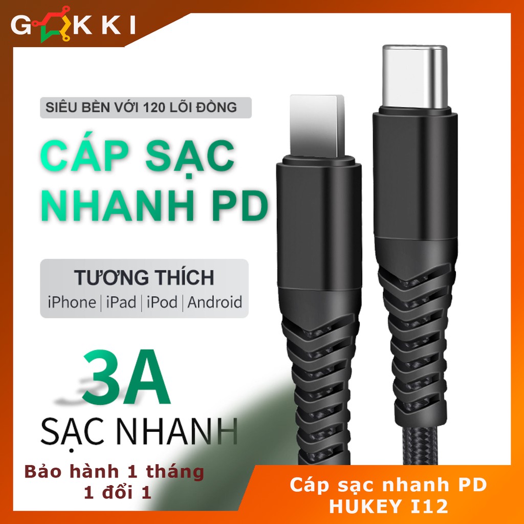 Cáp sạc nhanh PD siêu bền , siêu chắc cho điện thoại Samsung, Huawei, Oppo Iphone