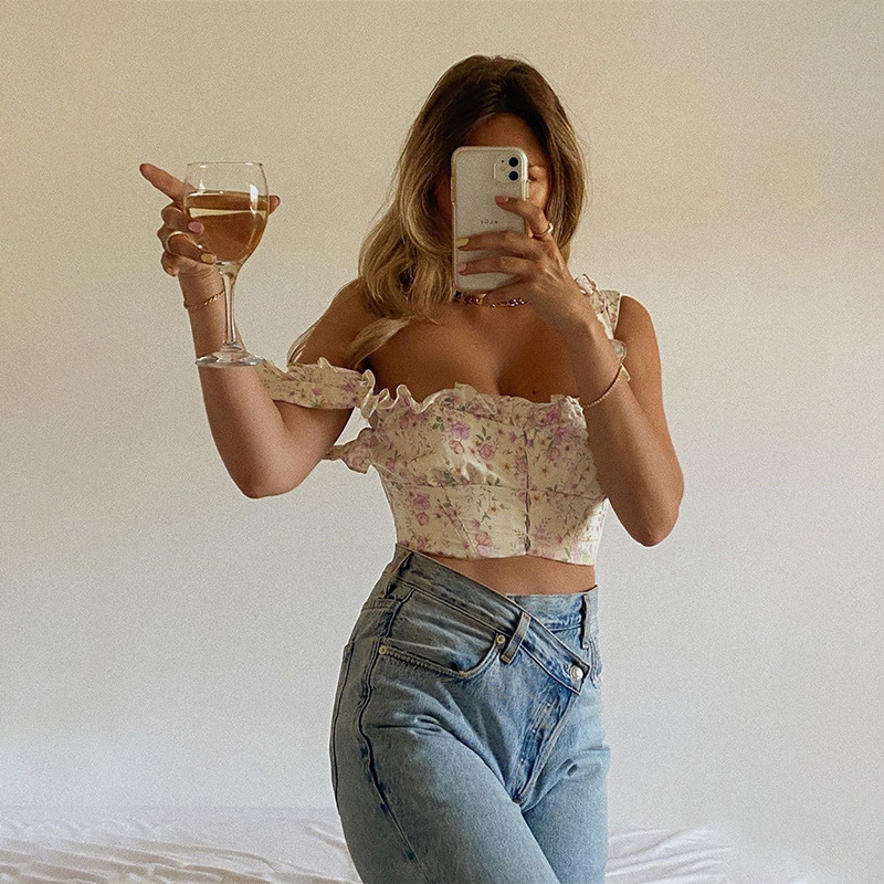 Áo Nữ Không Tay In Hoa Thời Trang