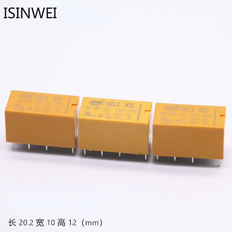 5 Rơ le HK19F-DC3V-SHG HK19F-DC5V-SHG HK19F-DC9V-SHG HK19F-DC12V-SHG HK19F-DC24V-DC9V-SHG Hk19V 12V-DC12V-SHG HK19F-SHG