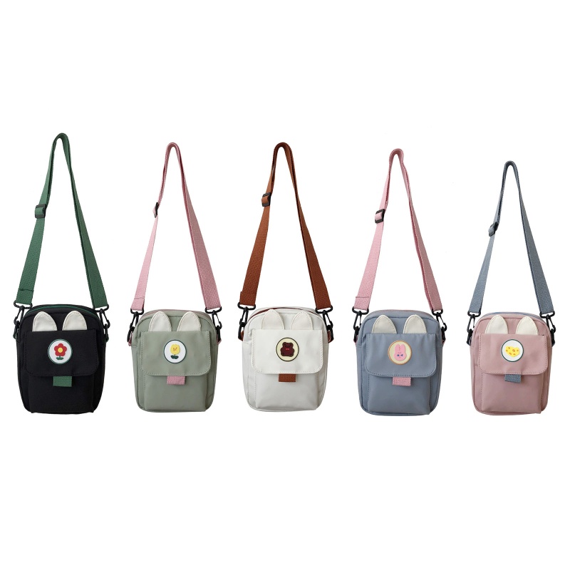 Túi Đeo Chéo Vai Hình Thỏ Hoạt Hình Bằng Nylon Dành Cho Nữ