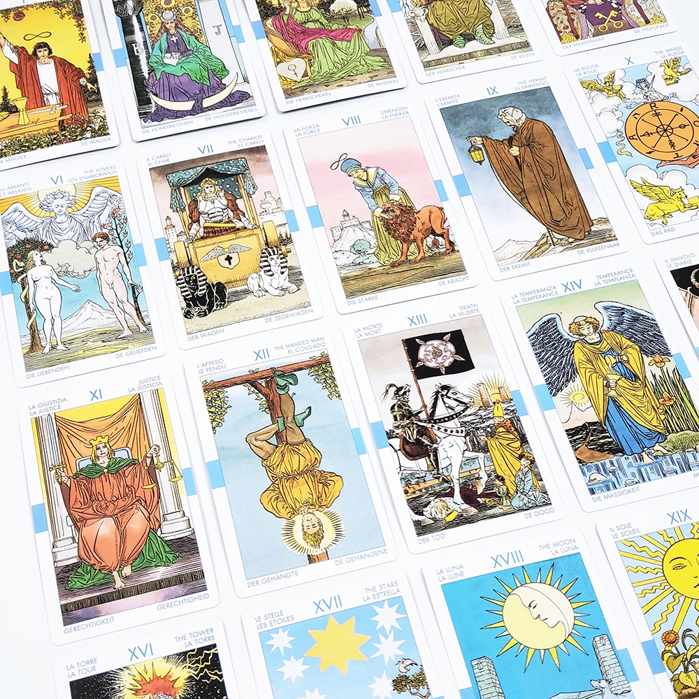 [Size Gốc] Bộ Bài New Universal Waite Tarot 7x12 Cm Tặng Đá Thanh Tẩy S38