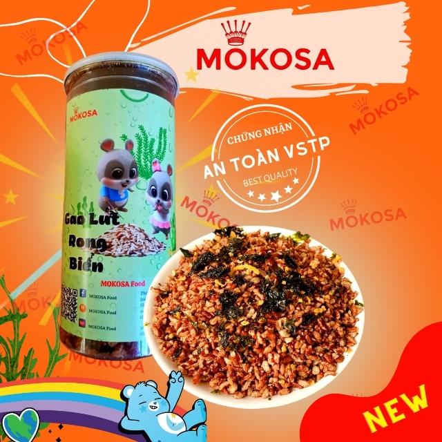 Gạo lứt huyết rồng rong biển MOKOSA Food hũ 300g, đồ ăn vặt, ăn chay giảm cân hiệu quả GL02