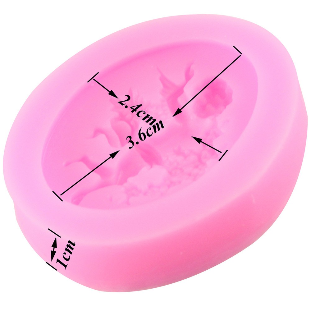 Baking Tool Angel Shape Embossed Food Grade Silicone Cake Mould