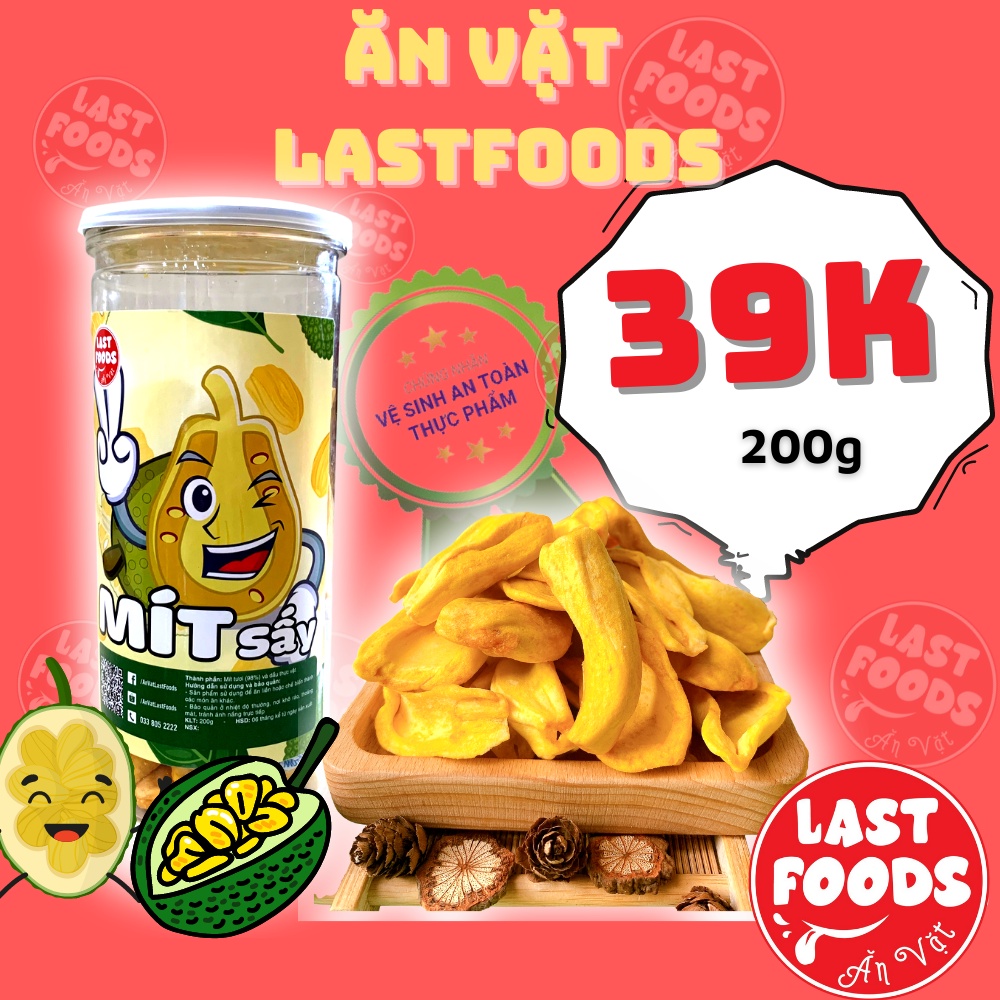 Mít sấy 200g hũ pet tiện lợi ,ăn vặt LASTFOODS Hà Nội với các mẫu đồ ăn vặt các miền đầy đủ hương vị thơm ngon giá rẻ