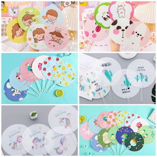 Set 10 quạt nhựa cầm tay các mẫu