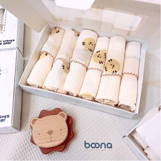 Khăn sữa Muslin Boona ( Hộp 6 chiếc)
