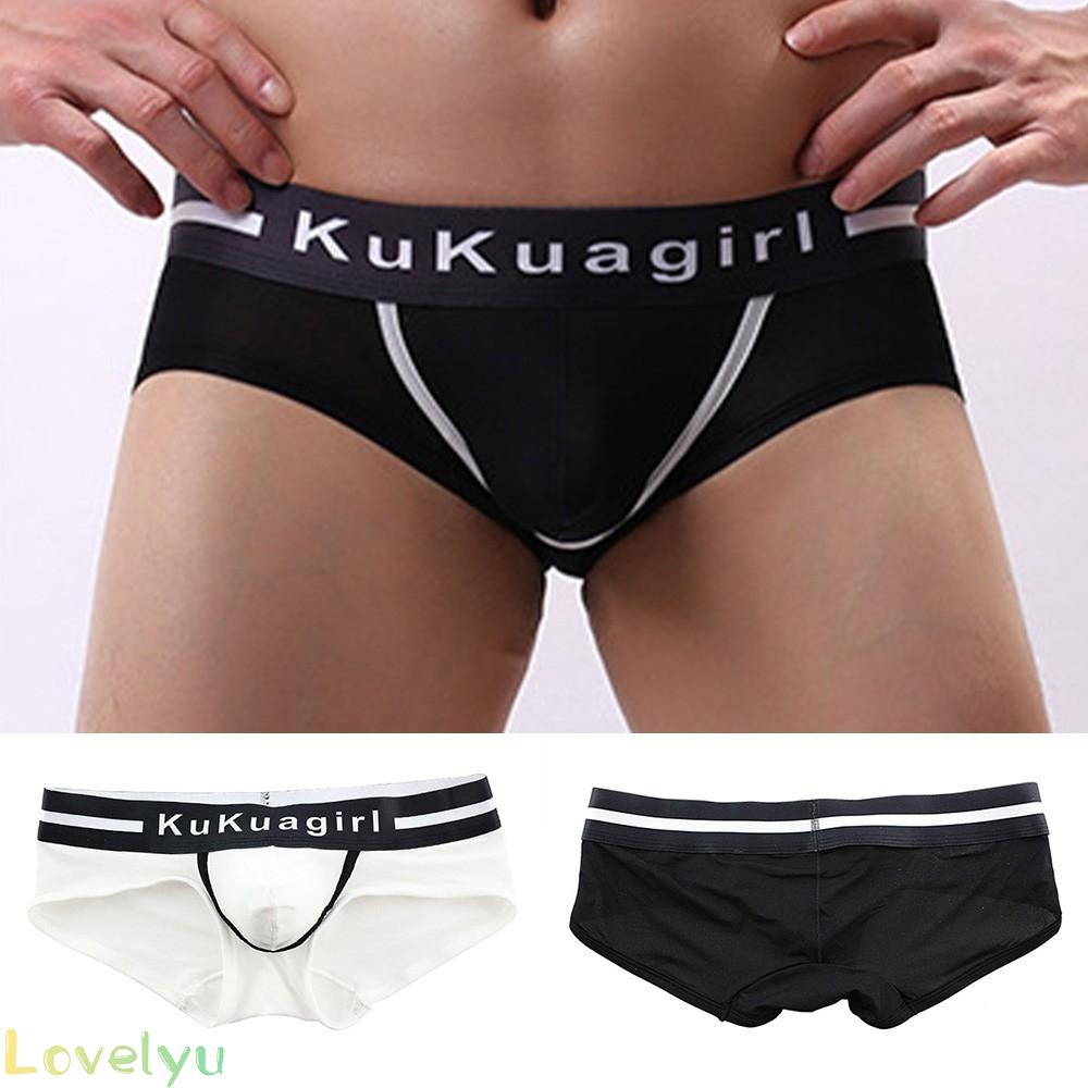 Quần lót nam 100% lụa lạnh màu trắng/đen cao cấp