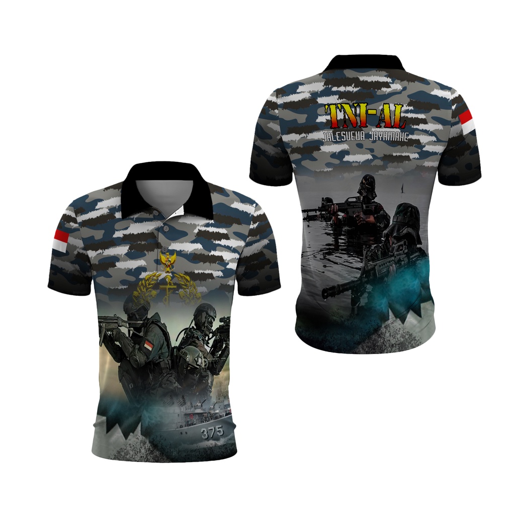 Fikastore - Áo thun Polo FullPrint TNI-AL FullPrint