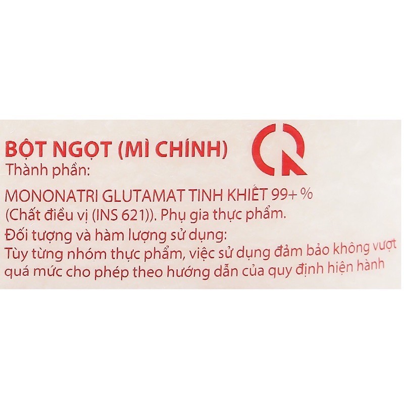 Mì chính - Bột ngọt Ajinomoto hạt lớn gói 454g/1kg/1,8kg