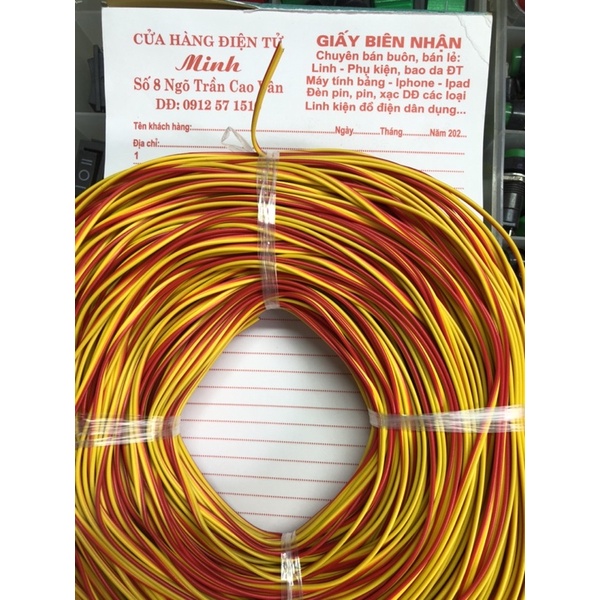Dây loa đỏ đen  cuộn 90m