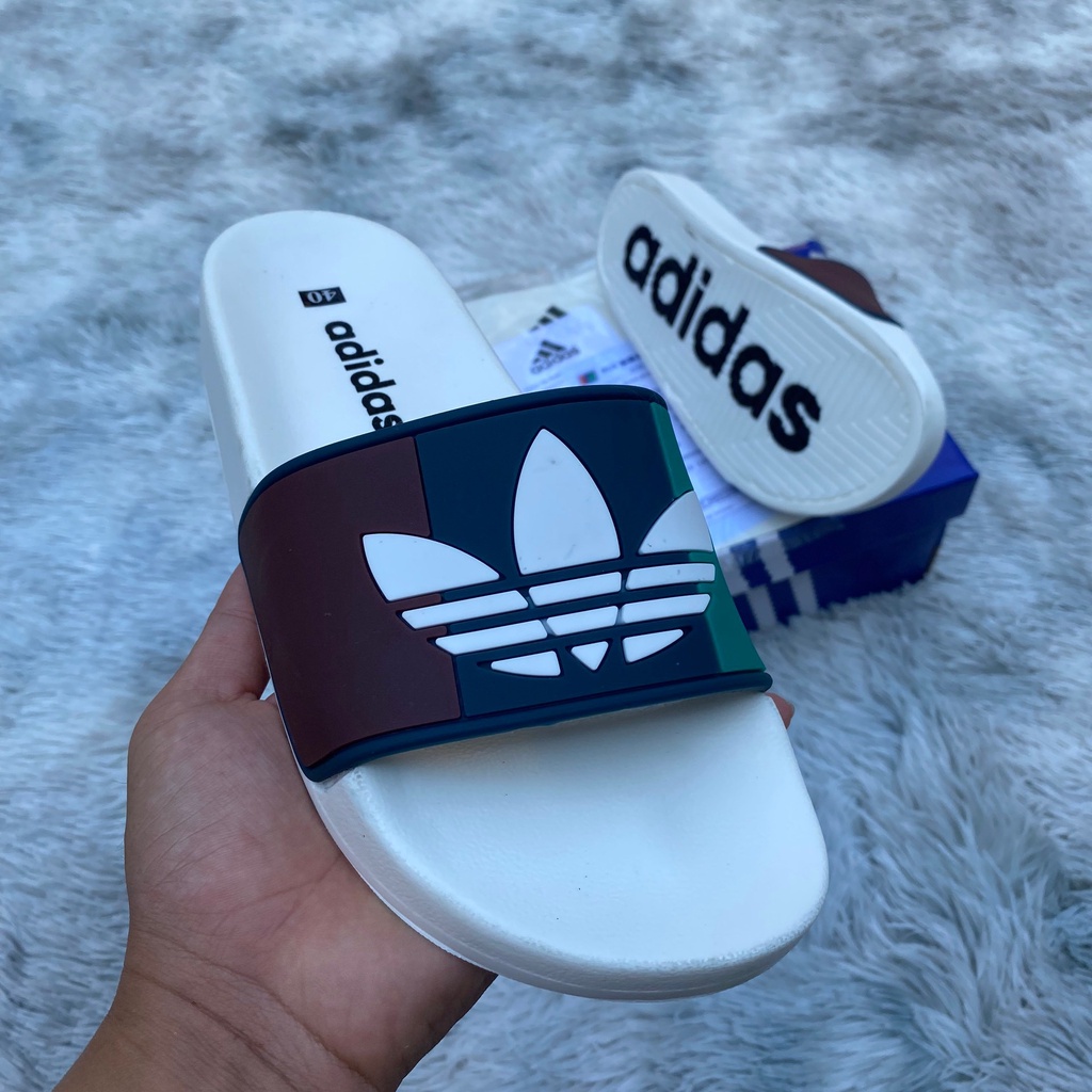 Dép ADIDAS 3 lá đế có chữ nam nữ