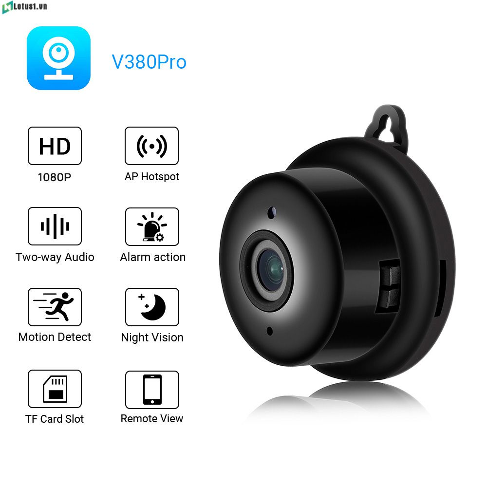 Sẵn Sàng Cổ Wifi Ip Hd 1080P Camera Trong Nhà Nhìn Xuyên Đêm V380 Camera An Ninh