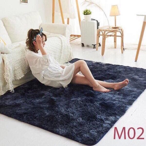 Thảm lông loang BELLA HO tham trải sản sàn kích thước 1.6m x 2m