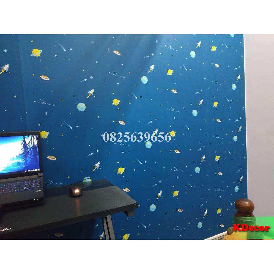 [Khuyến Mãi] 10m Giấy dán tường Giải ngân hà có sẵn keo khổ rộng 45cm