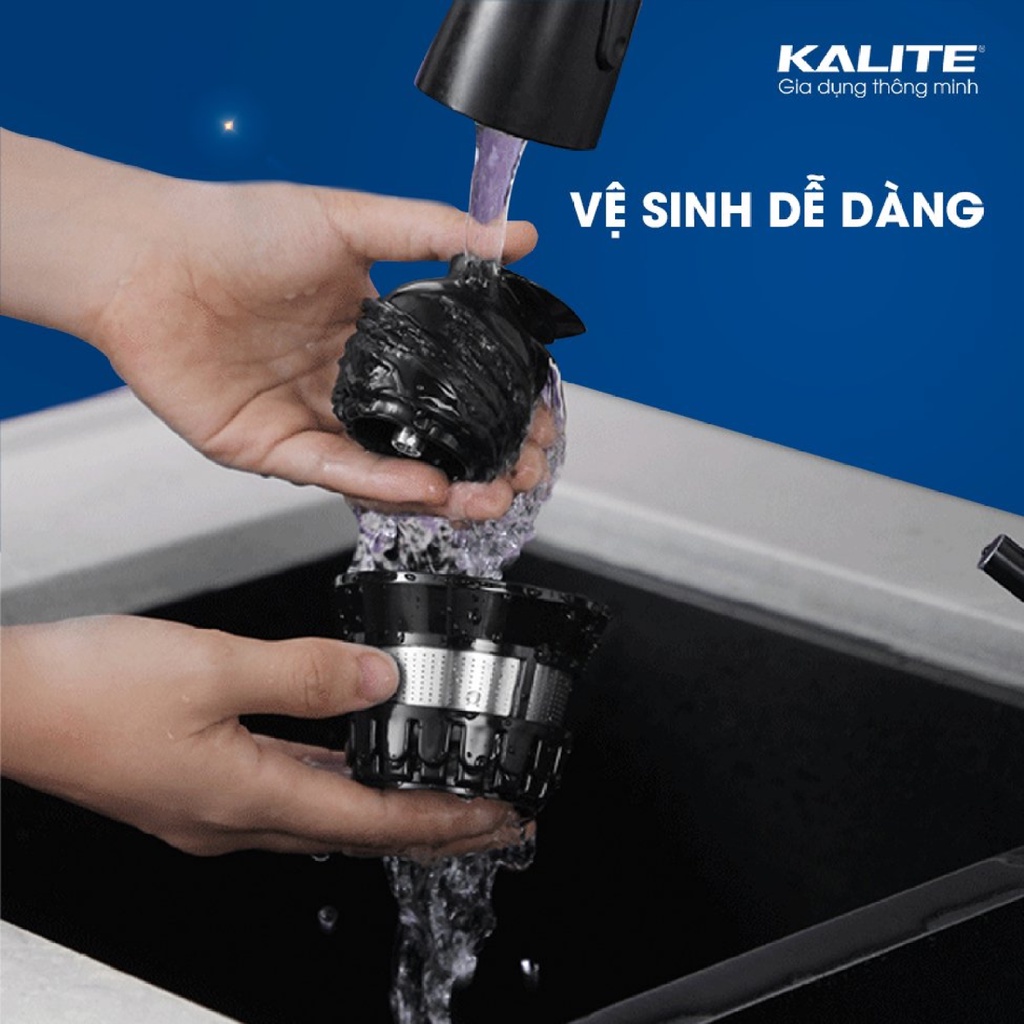 Máy ép chậm Kalite KL 531, công suất 200W, thân máy phủ inox 304