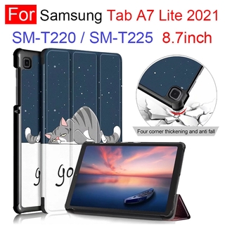 Bao Da Nắp Gập Cho Máy Tính Bảng Samsung Tab A7 Lite 8.7inch 2021 Sm T220 T225