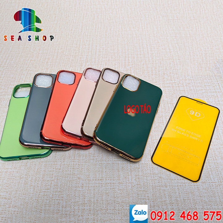 Ốp lưng iPhone 11 - Nhựa dẻo-- VIỀN TRÒN -- Sơn bóng, bền màu - Kính full cường lực 9D, 21D