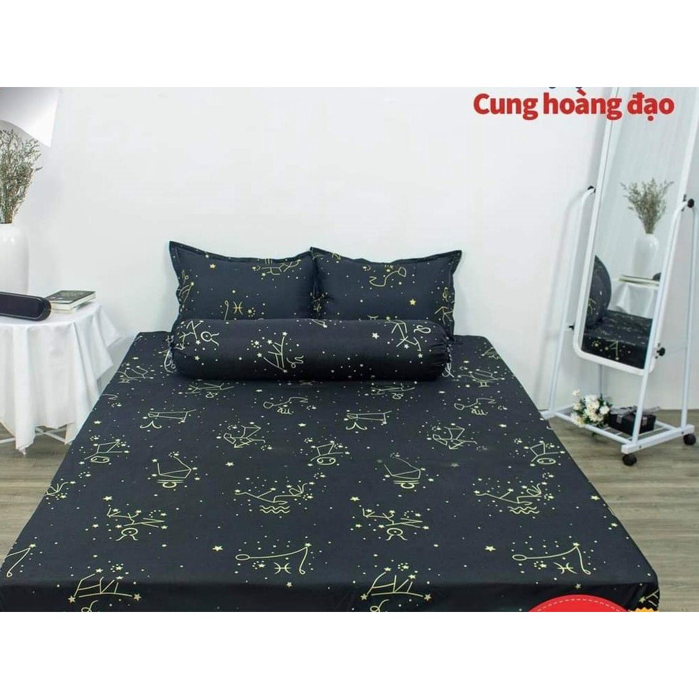 Bộ Ga gối 1mx2m1 ga 2 vỏ gốiCotton Poly,có chọn mẫu,mẫu cung hoàng đạo