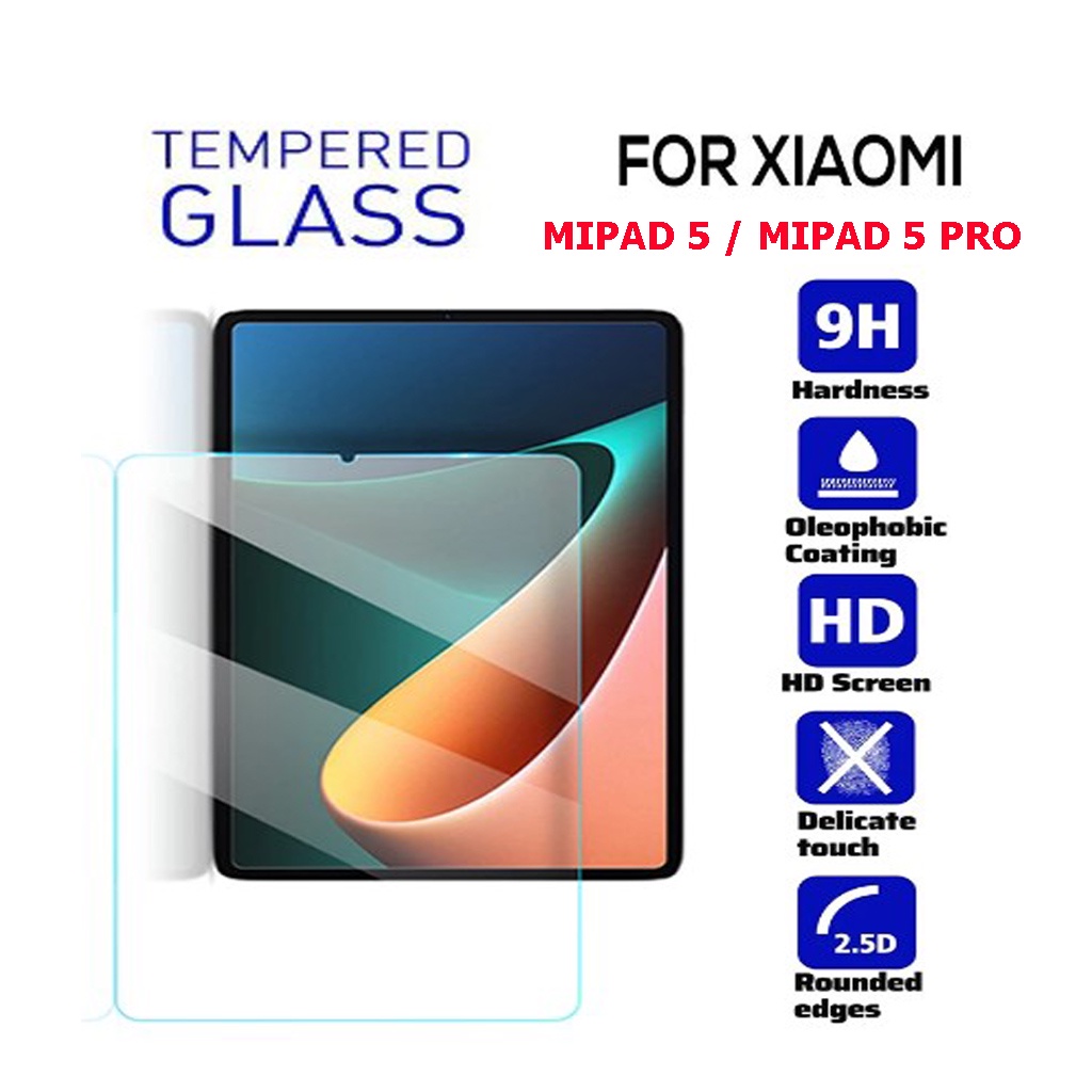 Kính cường lực Xiaomi Mipad 5 | Độ cứng 9H, dày 0.3 mm | Có quà tặng kèm